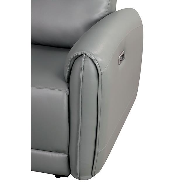  Furniture of America Schlieren FM6012GY-LV-PM Power Loveseat IMAGE 5