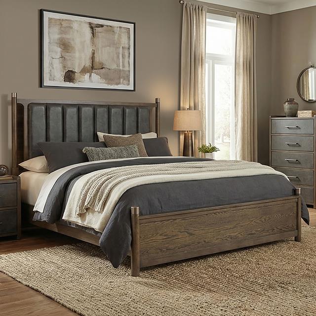  Furniture of America Newent FM74009DW-EK-BED King Bed IMAGE 1