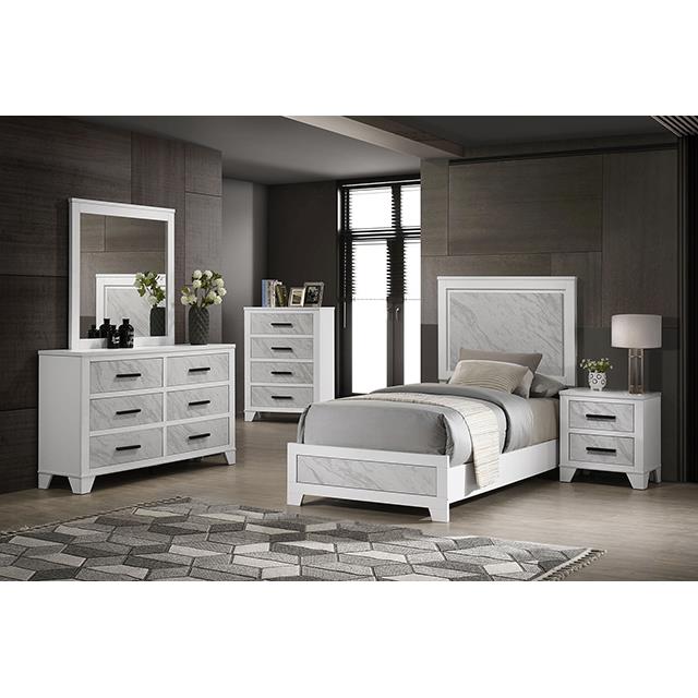  Furniture of America Darlene FM72018WH-T-BED Twin Bed IMAGE 2