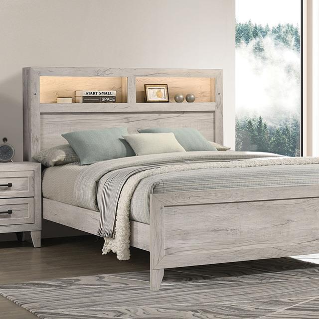  Furniture of America Mysen FM7202WH-F-BED Full Bed IMAGE 1
