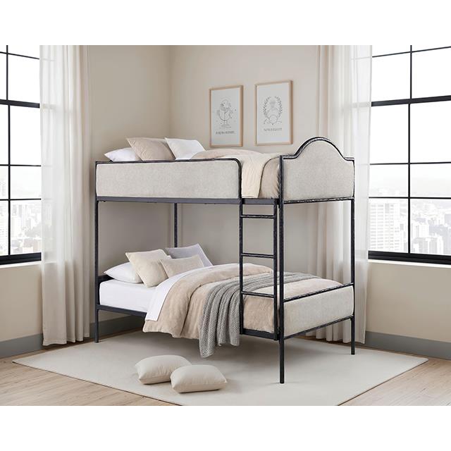  Furniture of America Forli FM-BK700BK-T Twin Loft Bed IMAGE 1