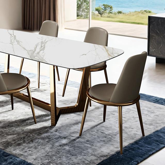  Furniture of America Norelli FM3701GD-T-TABLE Dining Table IMAGE 1
