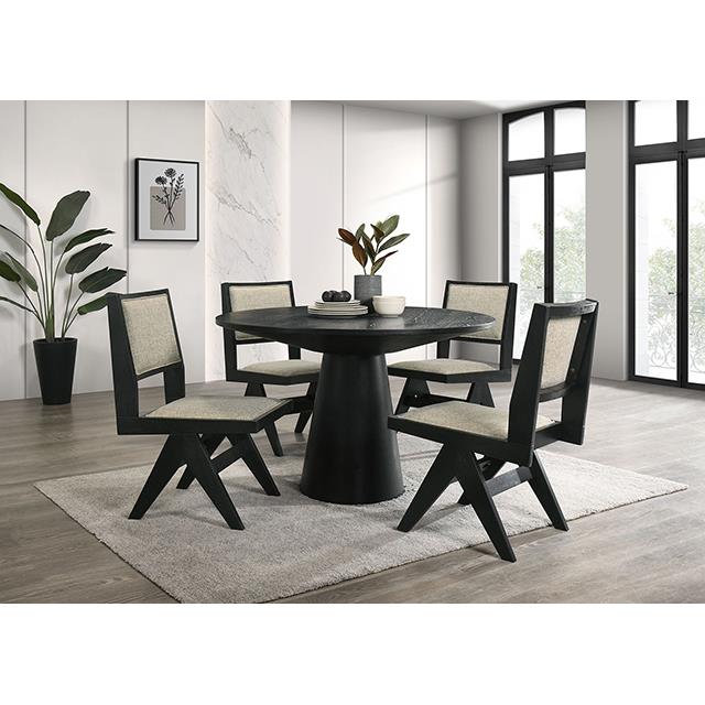  Furniture of America Tottenham FM3222BK-RT-48-5PC 5 Pc Dining Table Set IMAGE 1