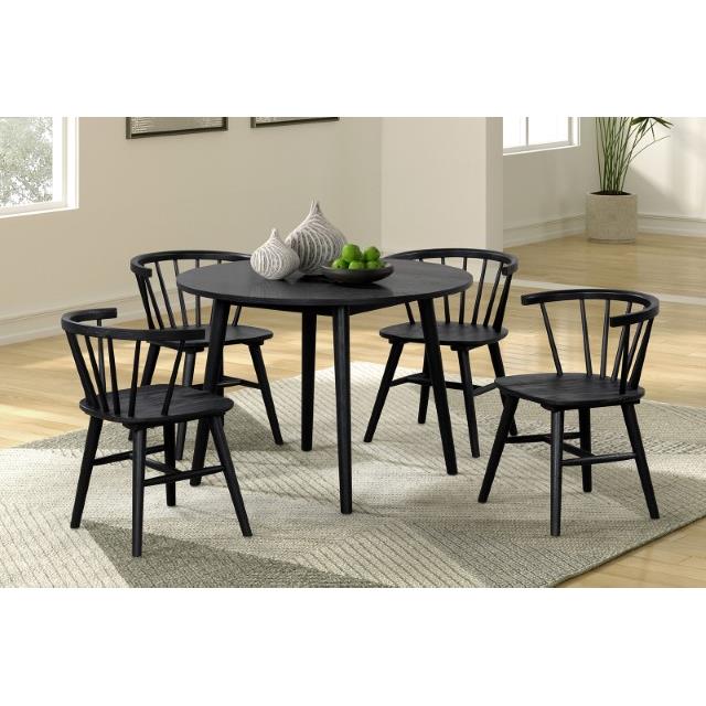  Furniture of America Yate FM3102BK-SC-2PK Set Of 2 Dining Chair IMAGE 1