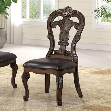  Furniture of America Leovanni FM31003DB-SC-2PK Set Of 2 Side Chair IMAGE 1