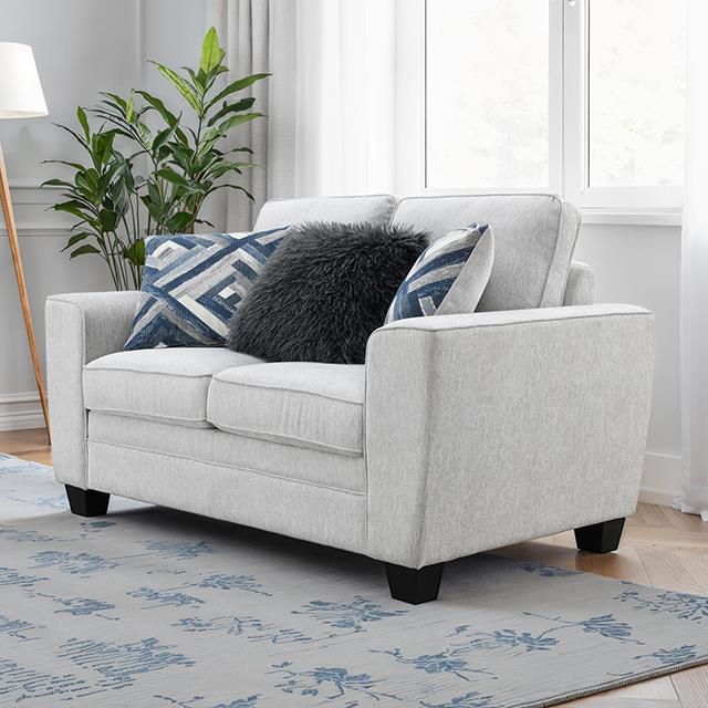  Furniture of America Enea FM64009LG-LV Loveseat IMAGE 1