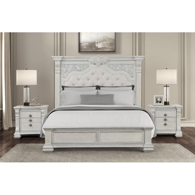  Furniture of America Promenade FM70001WH-EK-BED King Bed IMAGE 3