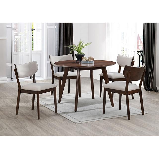  Furniture of America Onaka TM3112T-5PC 5 Pc Round Table Dining Set IMAGE 1