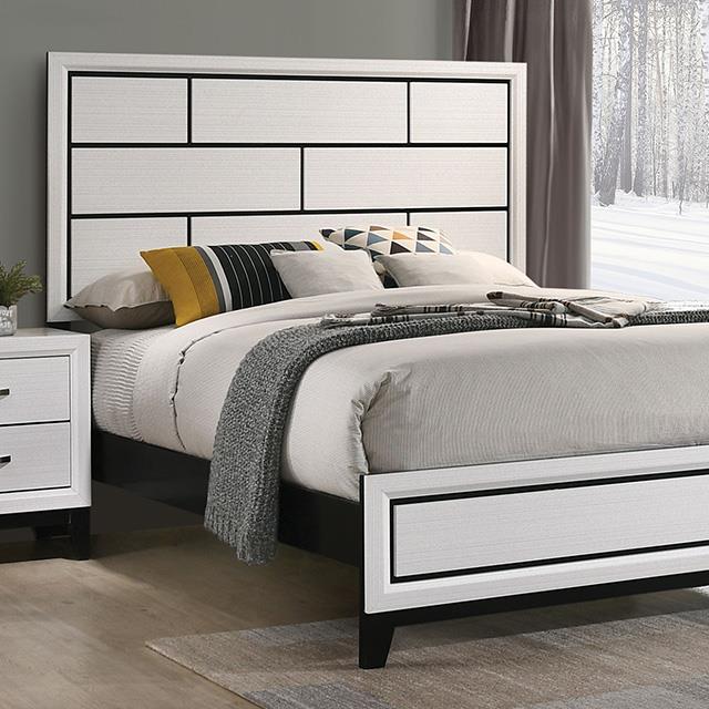  Furniture of America Errico FM7215WH-Q-BED Queen Bed IMAGE 1