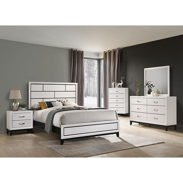  Furniture of America Errico FM7215WH-Q-BED Queen Bed IMAGE 2