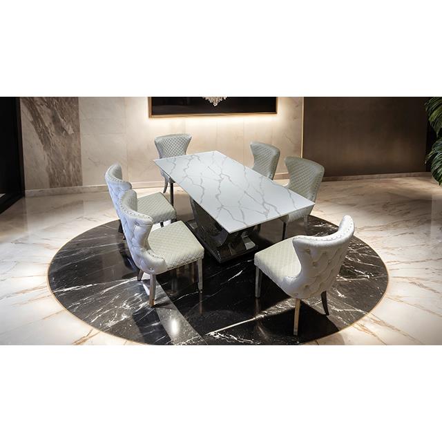  Furniture of America Portanova FM33003SV-T-TABLE Dining Table IMAGE 4