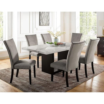  Furniture of America Kian CM3744T-7PC-3263GY 7 Pc Dining Table Set IMAGE 1