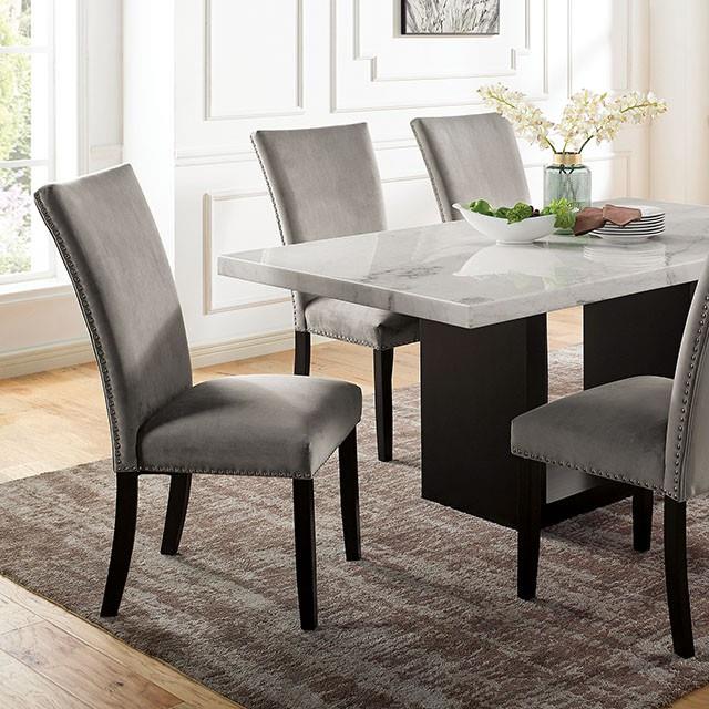  Furniture of America Kian CM3744T-7PC-3263GY 7 Pc Dining Table Set IMAGE 5