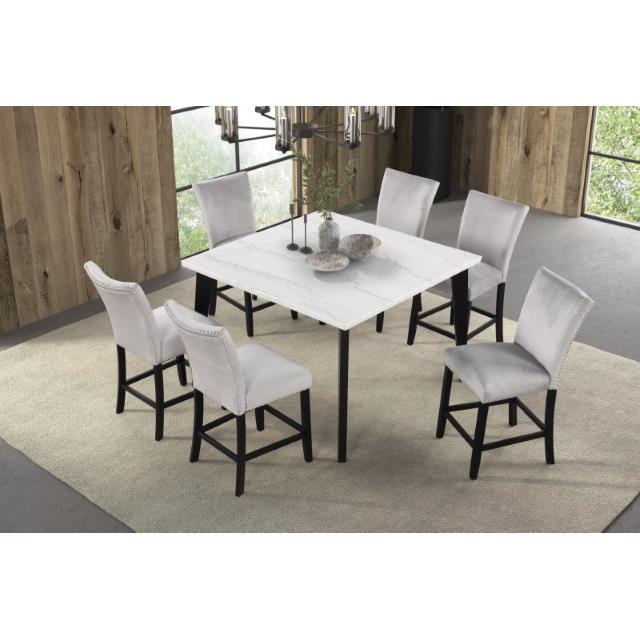  Furniture of America Sabro FM3330BK-PST-5PC 5 Pc Counter Height Table Set IMAGE 2