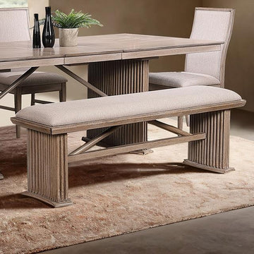  Furniture of America Ellesmere FM3230NT-BN-PK Bench IMAGE 1