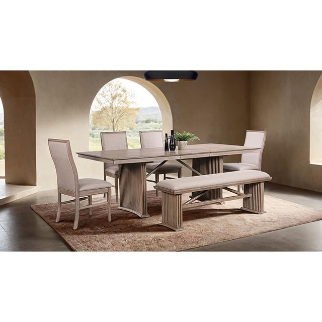 Furniture of America Ellesmere FM3230NT-BN-PK Bench IMAGE 2