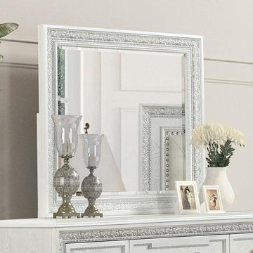  Furniture of America Stella Mia FM70000WH-M Mirror IMAGE 1
