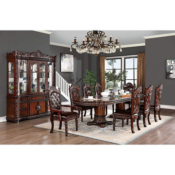  Furniture of America Canyonville CM3144T-9PC 9 Pc Dining Table Set IMAGE 1