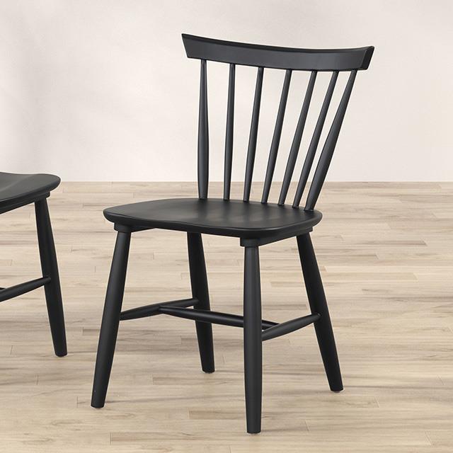  Furniture of America Beale FM3100BK-SC-2PK Set Of 2 Dining Chair IMAGE 1