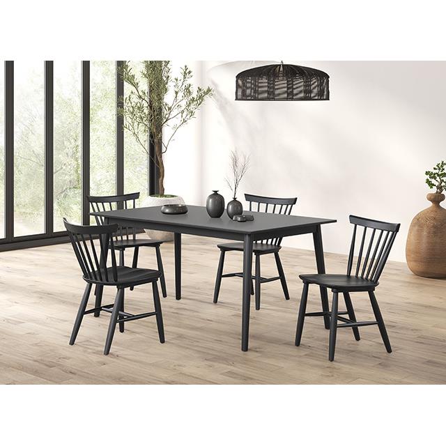  Furniture of America Beale FM3100BK-SC-2PK Set Of 2 Dining Chair IMAGE 2