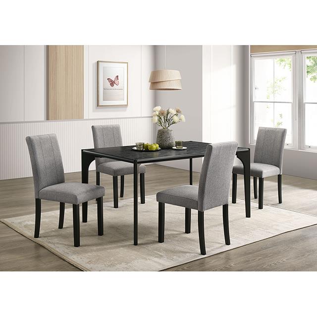  Furniture of America Amelio FM32009BK-SC-2PK Set Of 2 Side Chair IMAGE 2