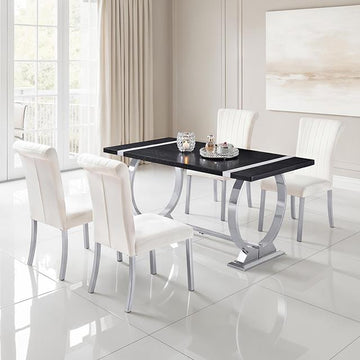  Furniture of America Horley FM37010SV-T-60 60" Dining Table IMAGE 1