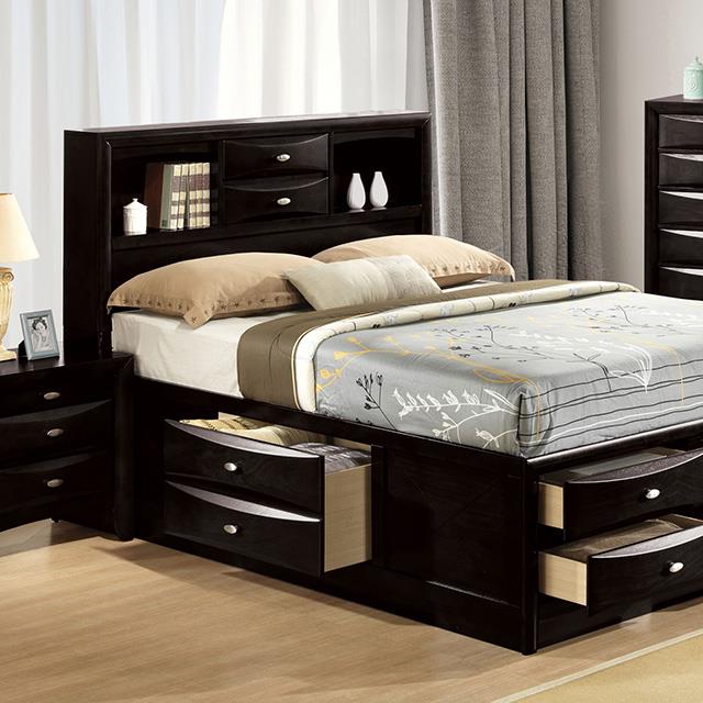  Furniture of America Zosimo FM7210BK-Q-BED Queen Storage Bed IMAGE 1