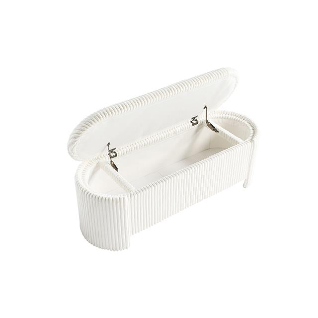  Furniture of America Grainne FM-AC8007WH Storage Bench IMAGE 1