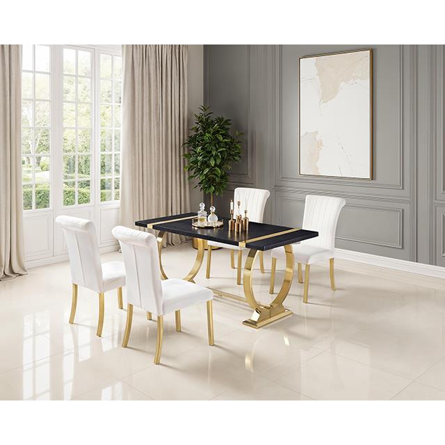  Furniture of America Horley FM37010GD-T-60 60" Dining Table IMAGE 1