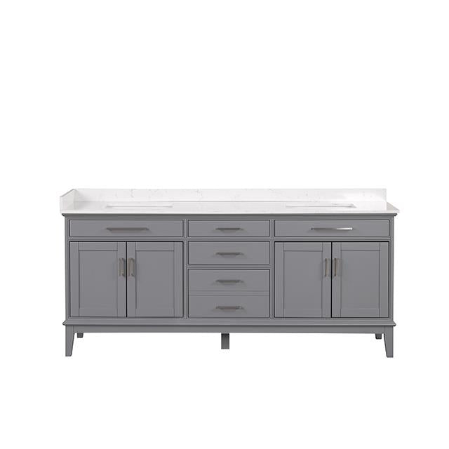  Furniture of America Oliva TM-CT006WH-80+06GY Vanity Set IMAGE 6