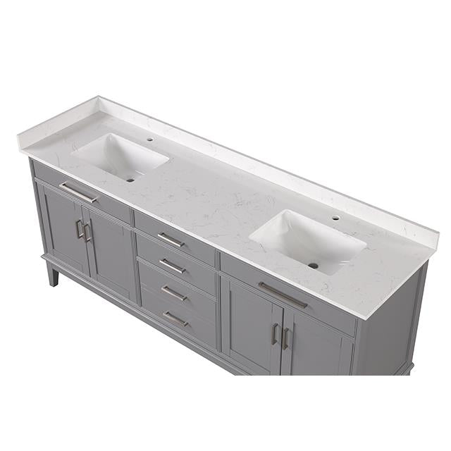  Furniture of America Oliva TM-CT006WH-80+06GY Vanity Set IMAGE 9