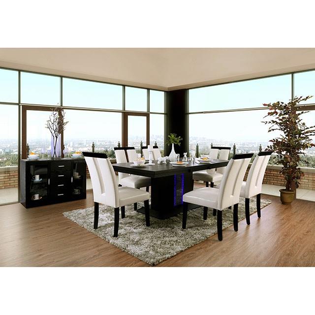  Furniture of America Evangeline CM3394T-7PC 7 Pc Dining Table Set IMAGE 1