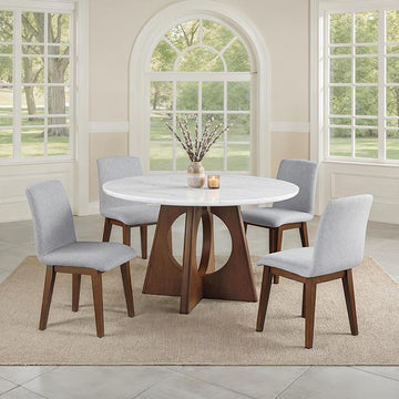  Furniture of America Ostbirk FM37011WN-RT Round Table IMAGE 1