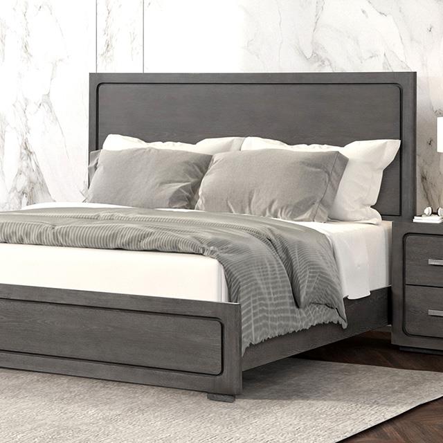  Furniture of America Crowthorne FM70100GY-Q-BED Queen Bed IMAGE 1
