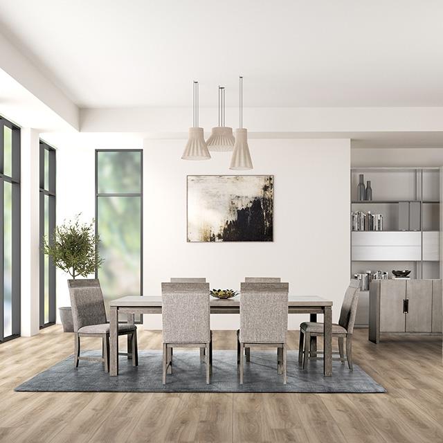  Furniture of America Gristalt FM3597GY-T-9PC 9 Pc Dining Table Set IMAGE 2