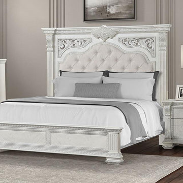  Furniture of America Promenade FM70001WH-Q-BED Queen Bed IMAGE 1