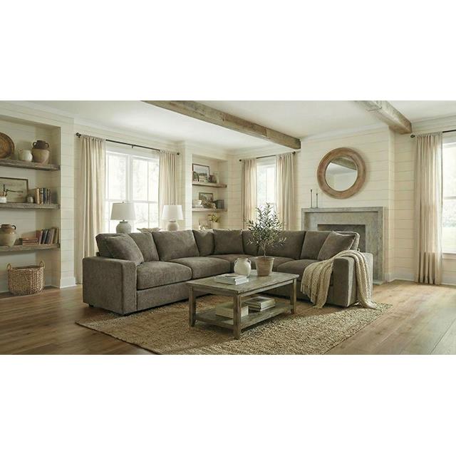  Furniture of America Crowle FM67010BR-SECT Sectional IMAGE 1