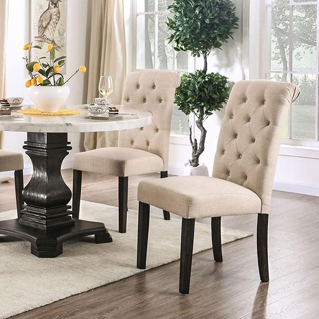  Furniture of America Elfredo CM3755RT-5PC-IV 5 Pc Dining Table Set IMAGE 8