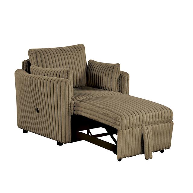  Furniture of America Denholme SL64002BR-CH-PK Chair IMAGE 1