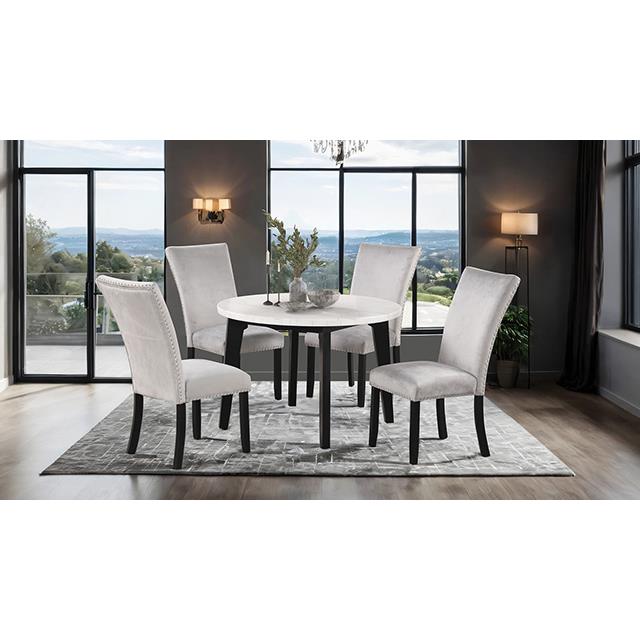  Furniture of America Sabro FM3330BK-RT-TABLE Round Dining Table IMAGE 1