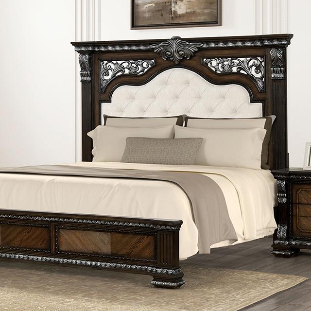  Furniture of America Promenade FM70002DB-EK-BED King Bed IMAGE 1