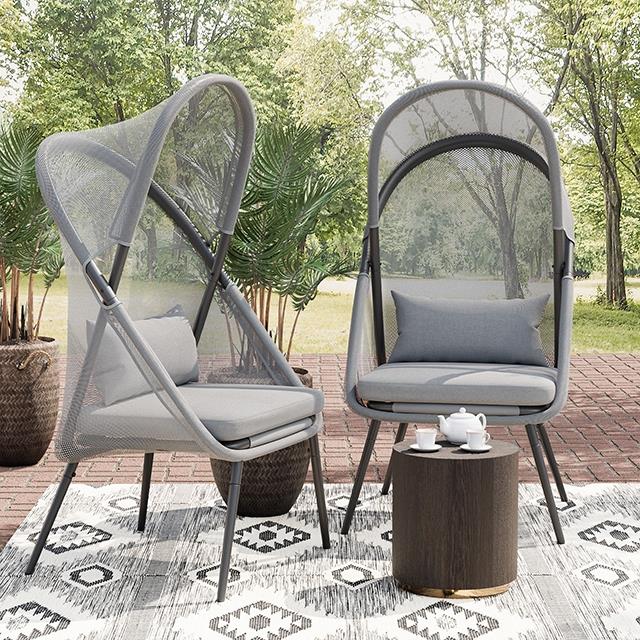  Furniture of America Alverta GM-1014LG-2PK Set Of 2 Foldable Chair IMAGE 1