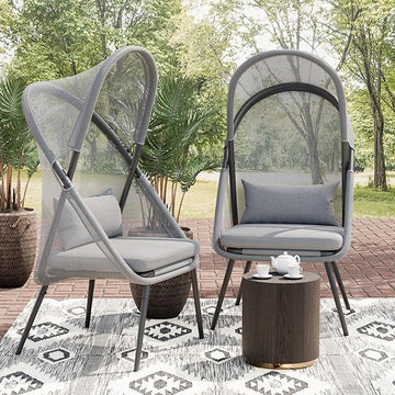  Furniture of America Alverta GM-1014LG-2PK Set Of 2 Foldable Chair IMAGE 1