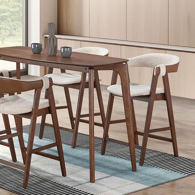  Furniture of America Ebikon FM3211WN-PT-5PC 5 Pc Counter Height Table Set IMAGE 1