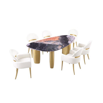  Furniture of America Northwich FM37006GY-T-5PC 5 Pc Dining Table Set IMAGE 1