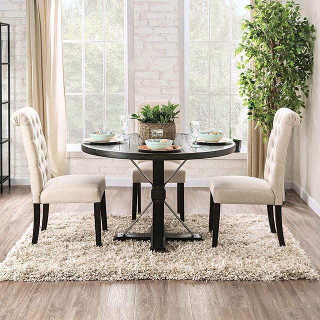  Furniture of America Alfred CM3735RT-5PC-IV 5 Pc Dining Table Set IMAGE 5