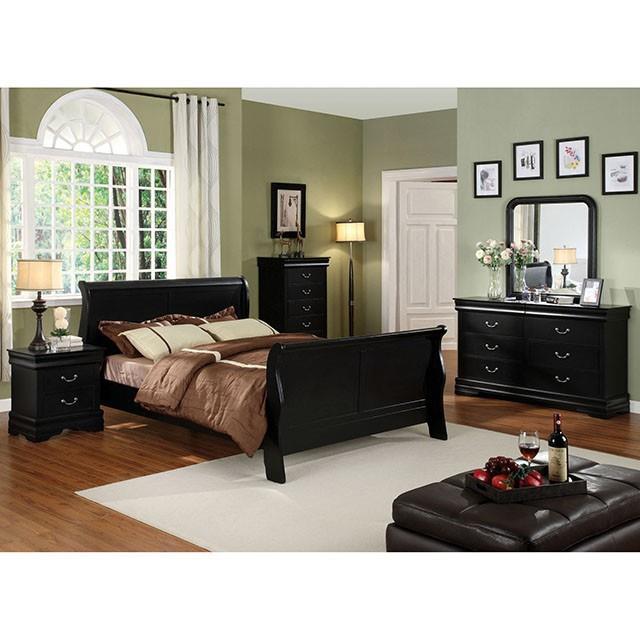  Furniture of America Louis Philippe CM7825BK-CK-BED Calfornia King Bed IMAGE 1