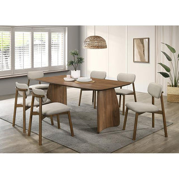  Furniture of America Alnwick FM3217WN-T-7PC 7 Pc Dining Table Set IMAGE 1