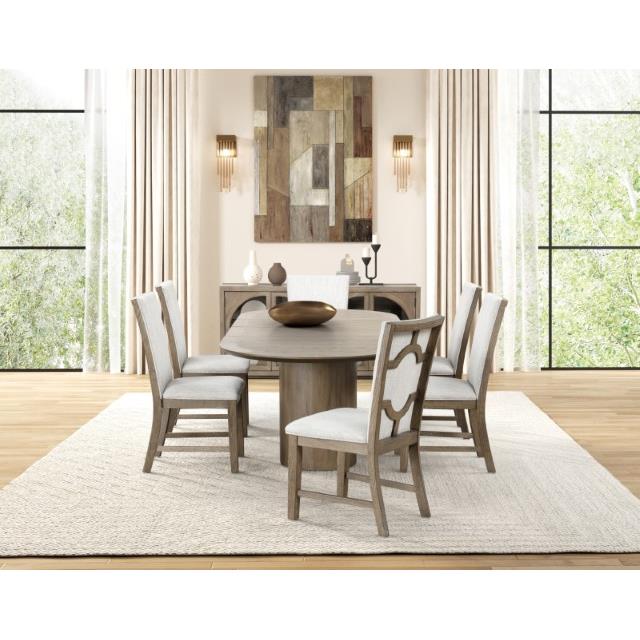  Furniture of America Clements FM3411AK-OT-7PC 7 Pc Dining Table Set IMAGE 2