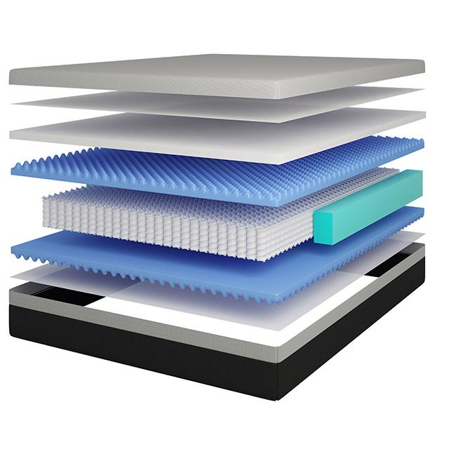  Furniture of America Verbena DM2122-Q 12" Queen Hybrid Pocket Coil Mattress IMAGE 3